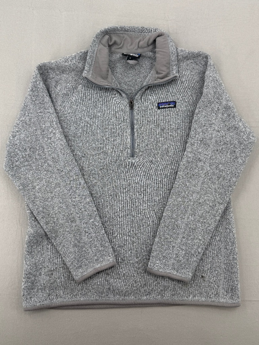 Patagonia Better Sweater 1/4 Zip Fleece Grey Hiking Gorpcore Outdoor Women XL